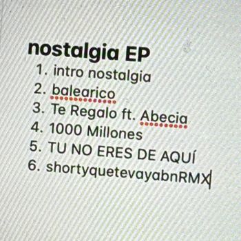 Album nostalgia - EP de Rels B