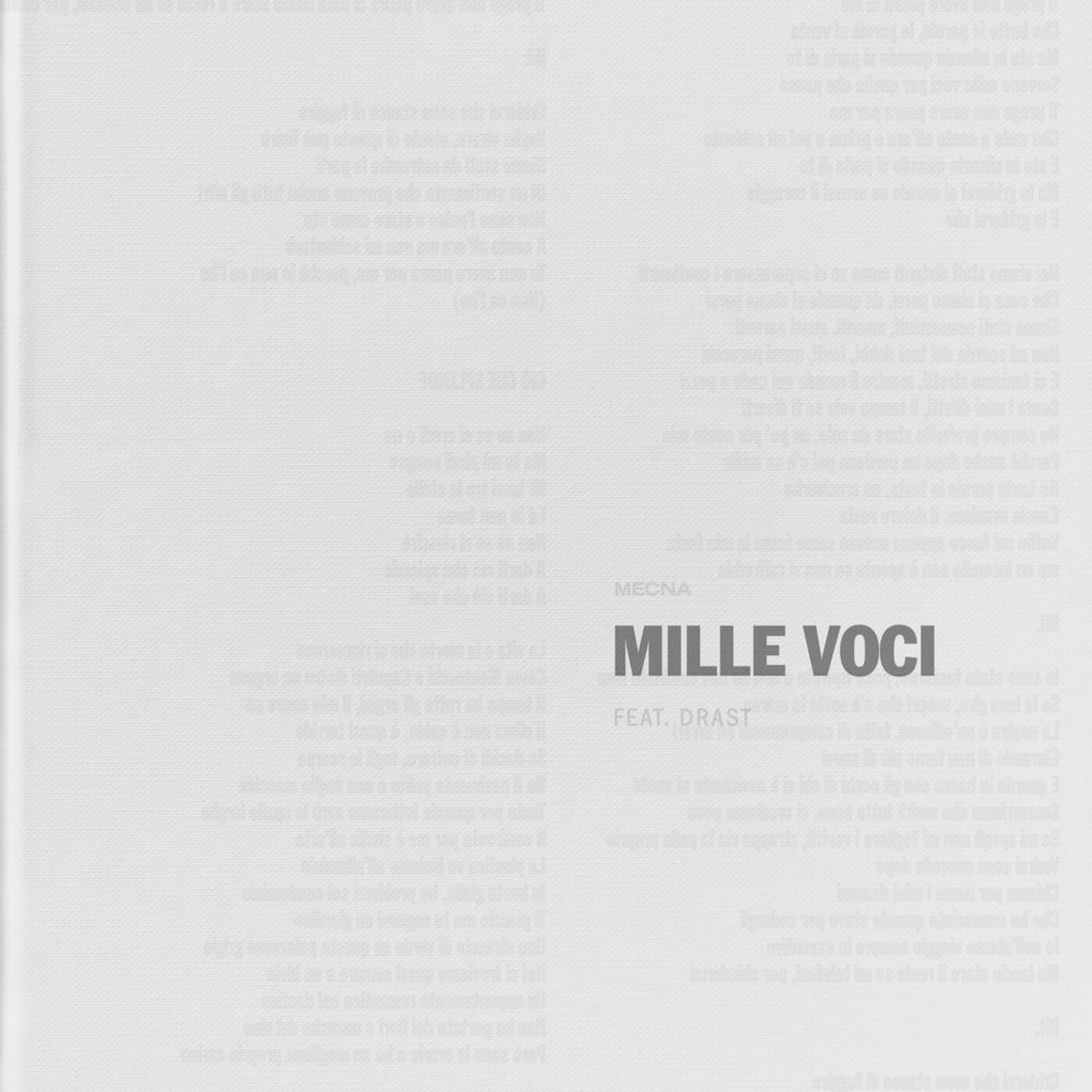 Portada de Mille Voci
