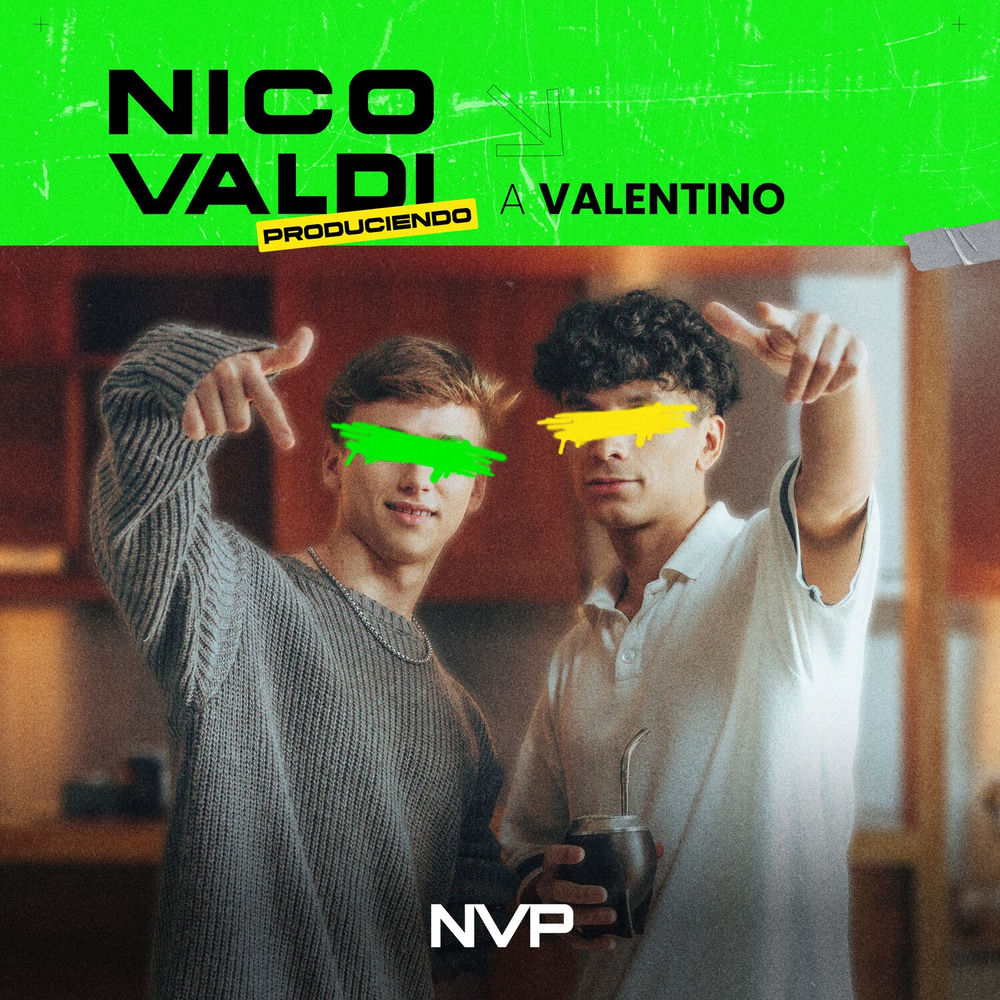 Portada de Nico Valdi produciendo a Valentino