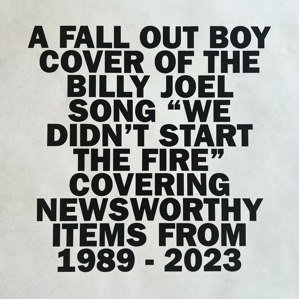 Portada de We Didn’t Start The Fire