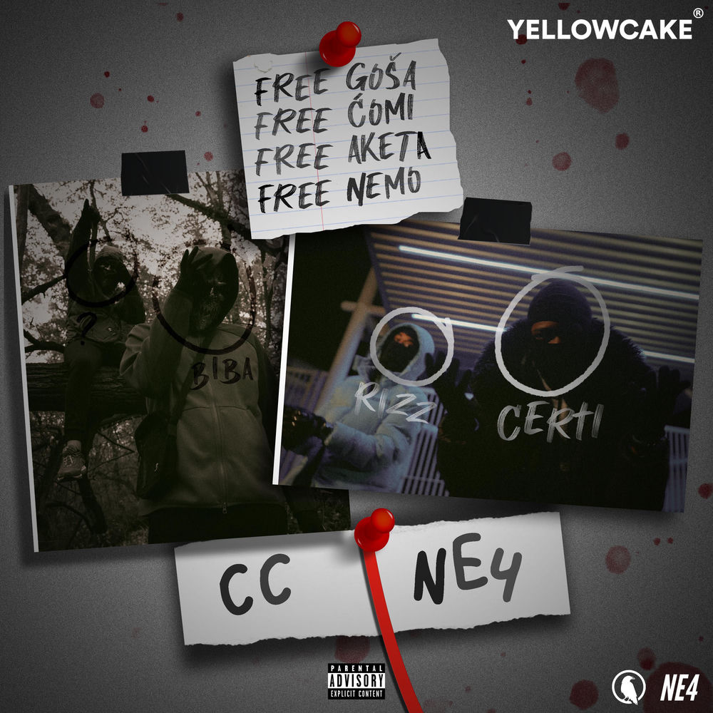 Portada de CC#NE4 (Free Goša Free Ćomi Free Aketa Free Nemo)